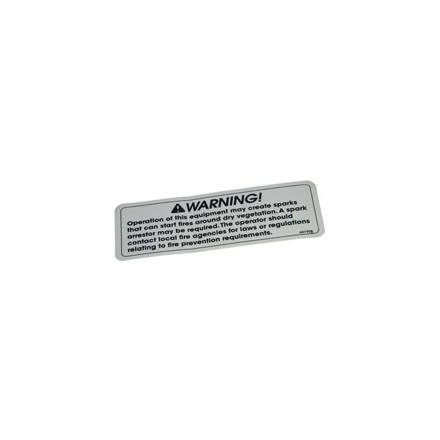 DECAL, SPARK ARRESTOR