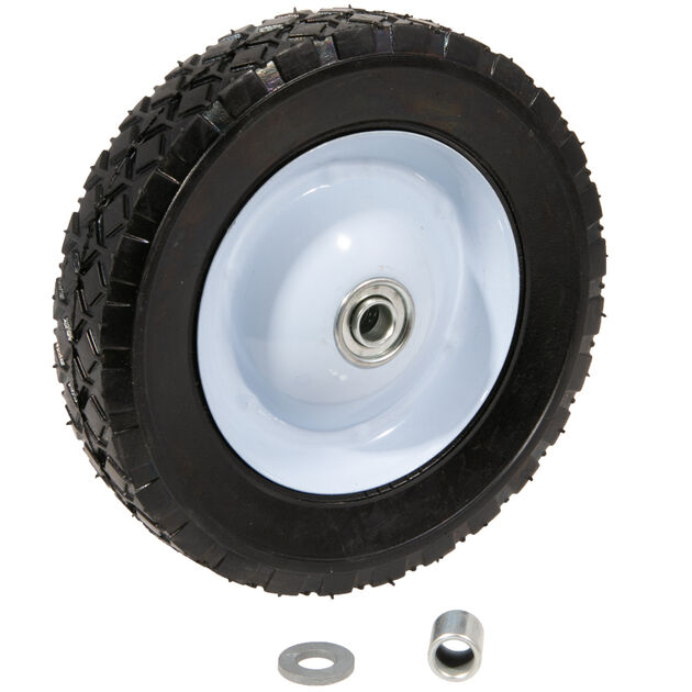 60 lbs. Load Rating. 1-3/8" Hub Length. 1/2" Ball Bearing. Offset Hub. Diamond Tread.