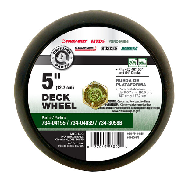 5-inch Deck Wheel with Hardware