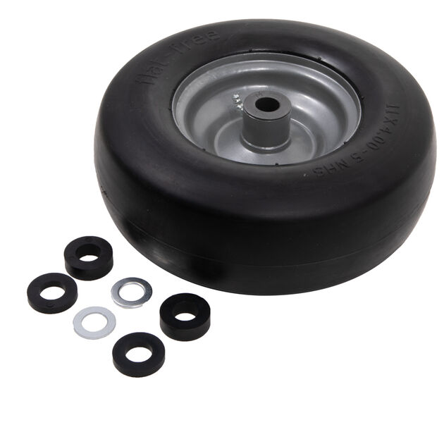 Flat Free Wheel Assembly, 11 x 4