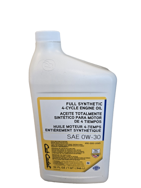 SAE 0W-30 Full Synthetic Engine Oil - 32 oz.