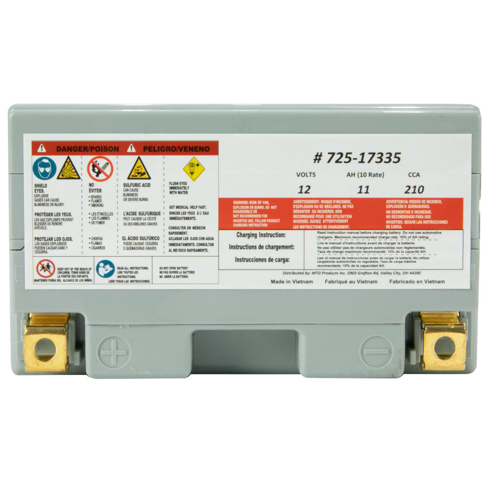 12-Volt AGM Lawn and Garden Battery - 210 CCA - 725P17335 | GFP US