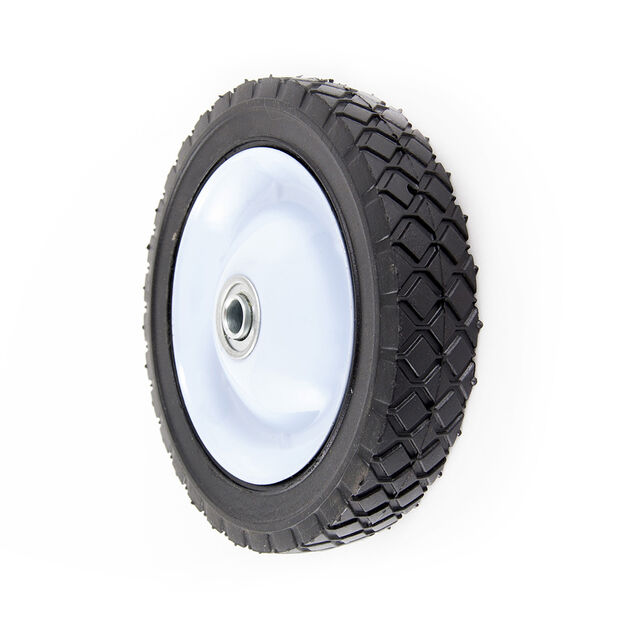 55 lbs. Load Rating. 1-3/8" Hub Length. 1/2" Ball Bearing. Offset Hub. Diamond Tread.