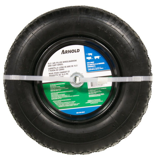 15.5 in Air-Filled Wheelbarrow and Cart Wheel