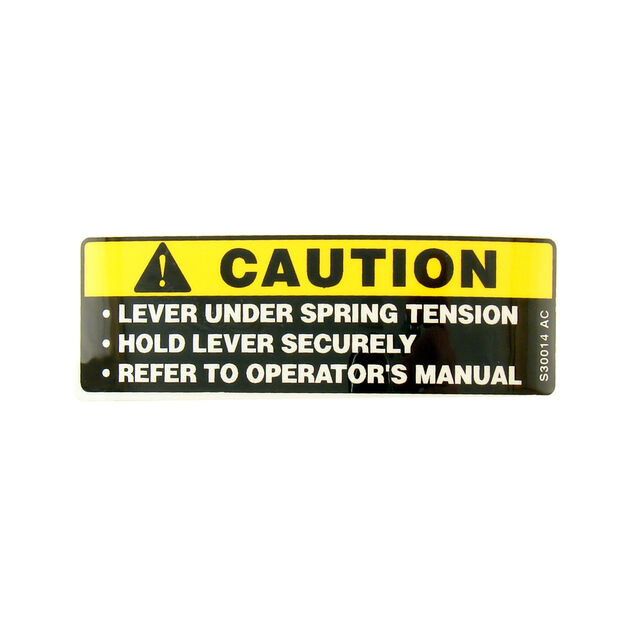 LBL.CAUTION SPRING TENSN.
