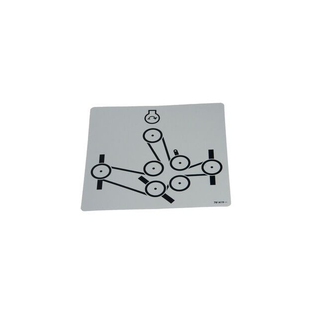 DECAL, BELT       ROUTING