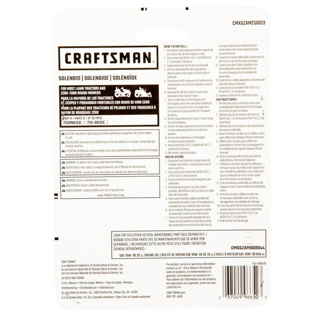 Electric Starter Solenoid - 12V