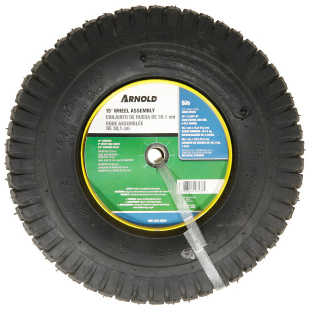 15" x 6.00"-6" Wheel Assembly