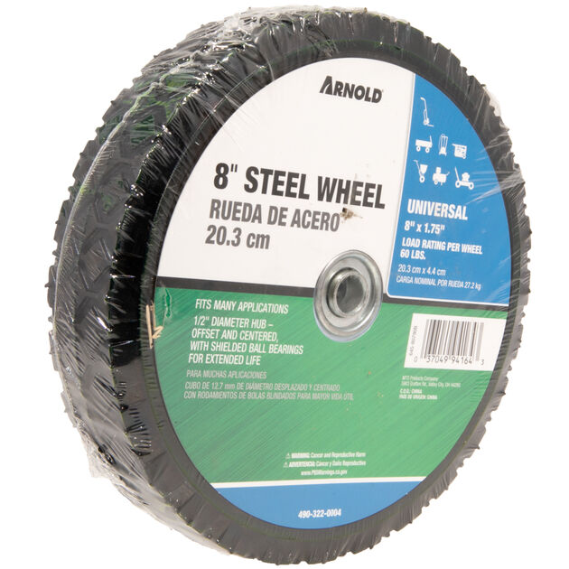 60 lbs. Load Rating. 1-3/8" Hub Length. 1/2" Ball Bearing. Offset Hub. Diamond Tread.