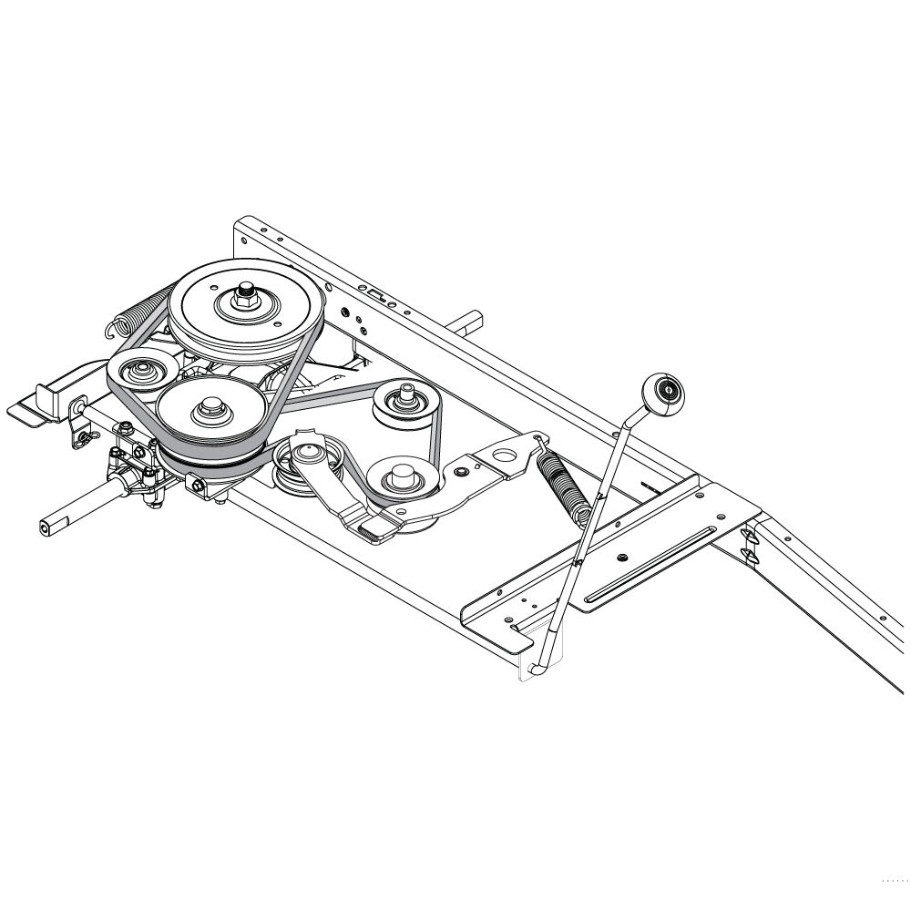 Riding Mower Lower Transmission Belt - CMXGZAM501057 | GFP US