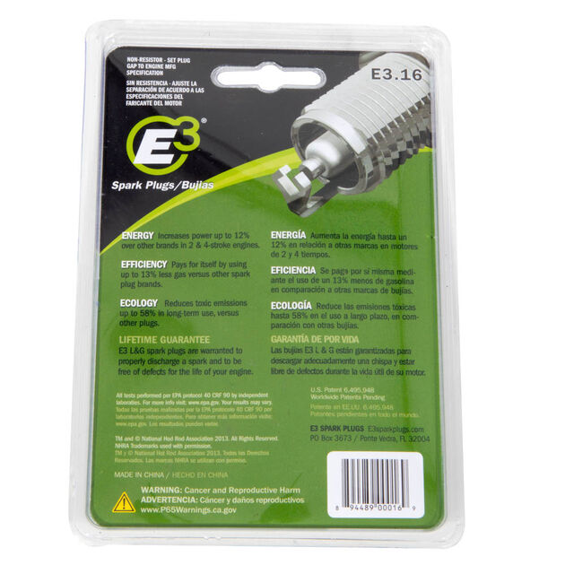 E3 Spark Plug