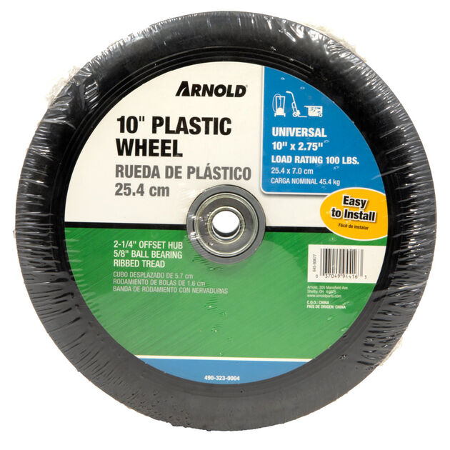 Wheel - 10" x 2.75" Ribbed Tread