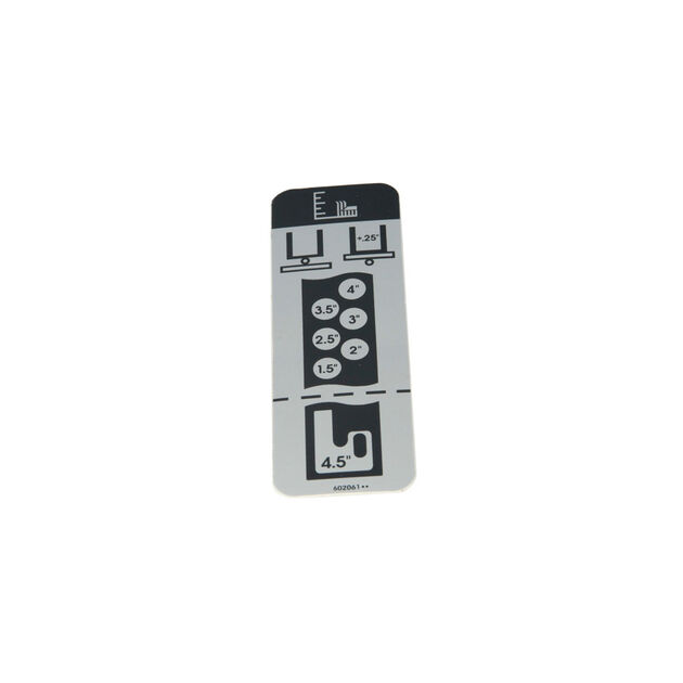 DECAL, DECK HEIGHT IND