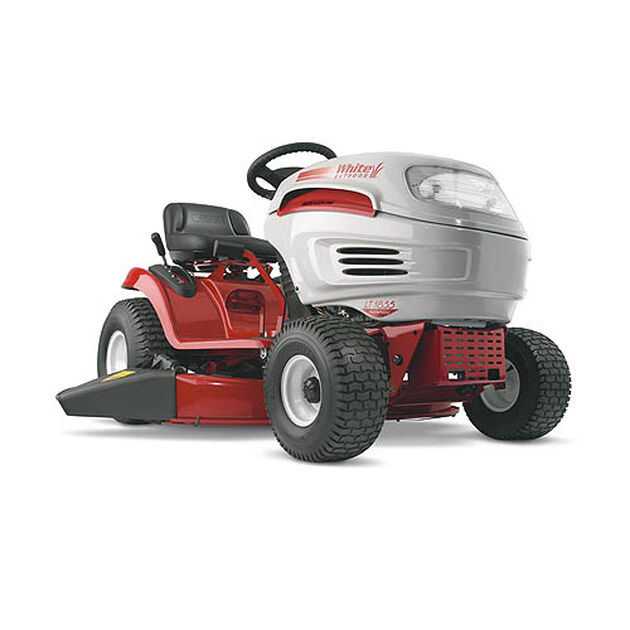 White Outdoor Riding Lawn Mower Model 13AJ606G790