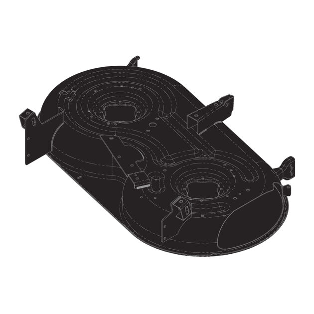 42" Deck Shell (Powder Black)