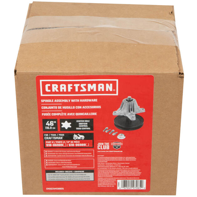 MTD Parts: 46-inch Spindle Assembly with Hardware - product image